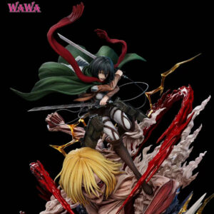 Attack on Titan - Mikasa Ackerman & Female Titan | 1:4 Resin Statue | by WAWA Studio