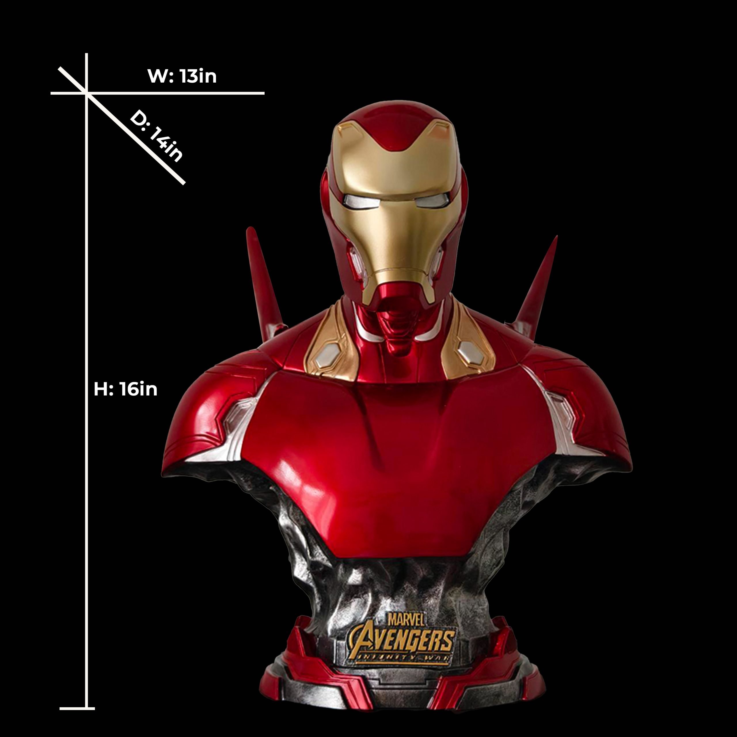 【in stock】Iron Man 1/2 Scale Bust Resin Statue – Avengers Collectible