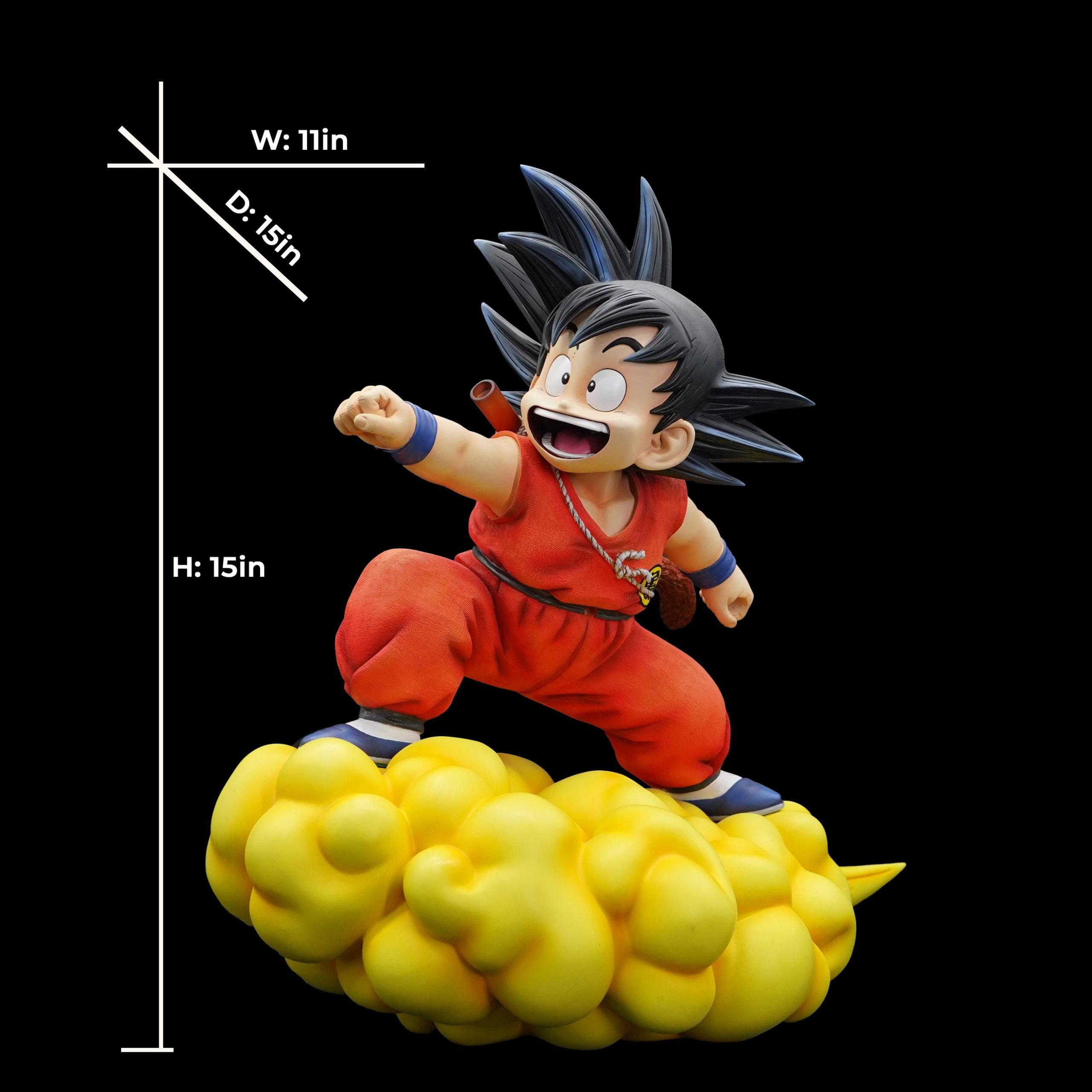 【in Stock】Little Goku Riding Cloud GK Resin Statue H38cm