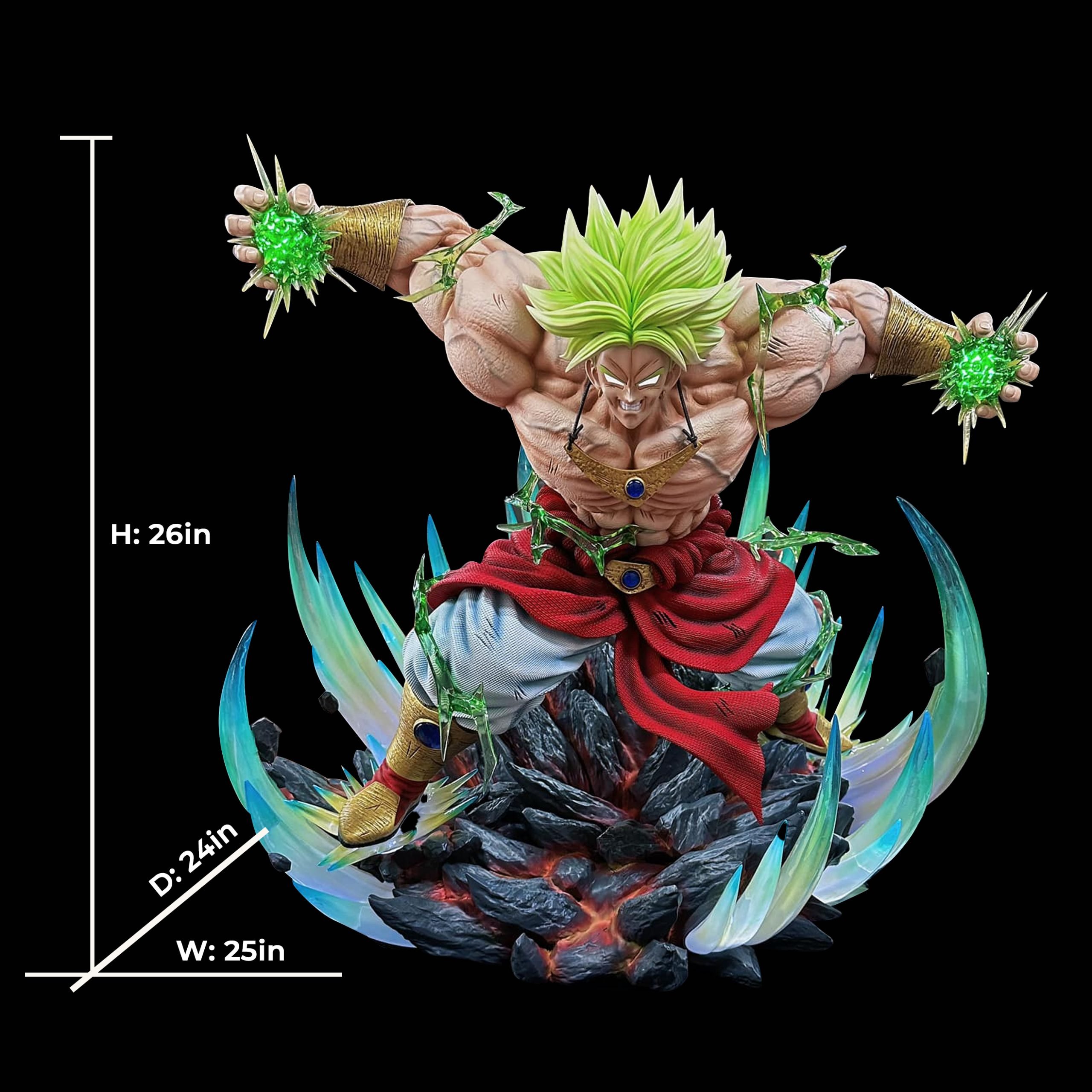 【pre order】Dragon Ball Broly 1/5 Scale Resin Statue H65cm