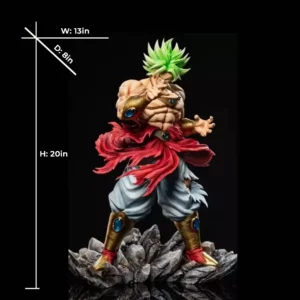 【pre order】Dragon Ball SS4 Broly Rock Base Resin Statue 19.7inch -50cm