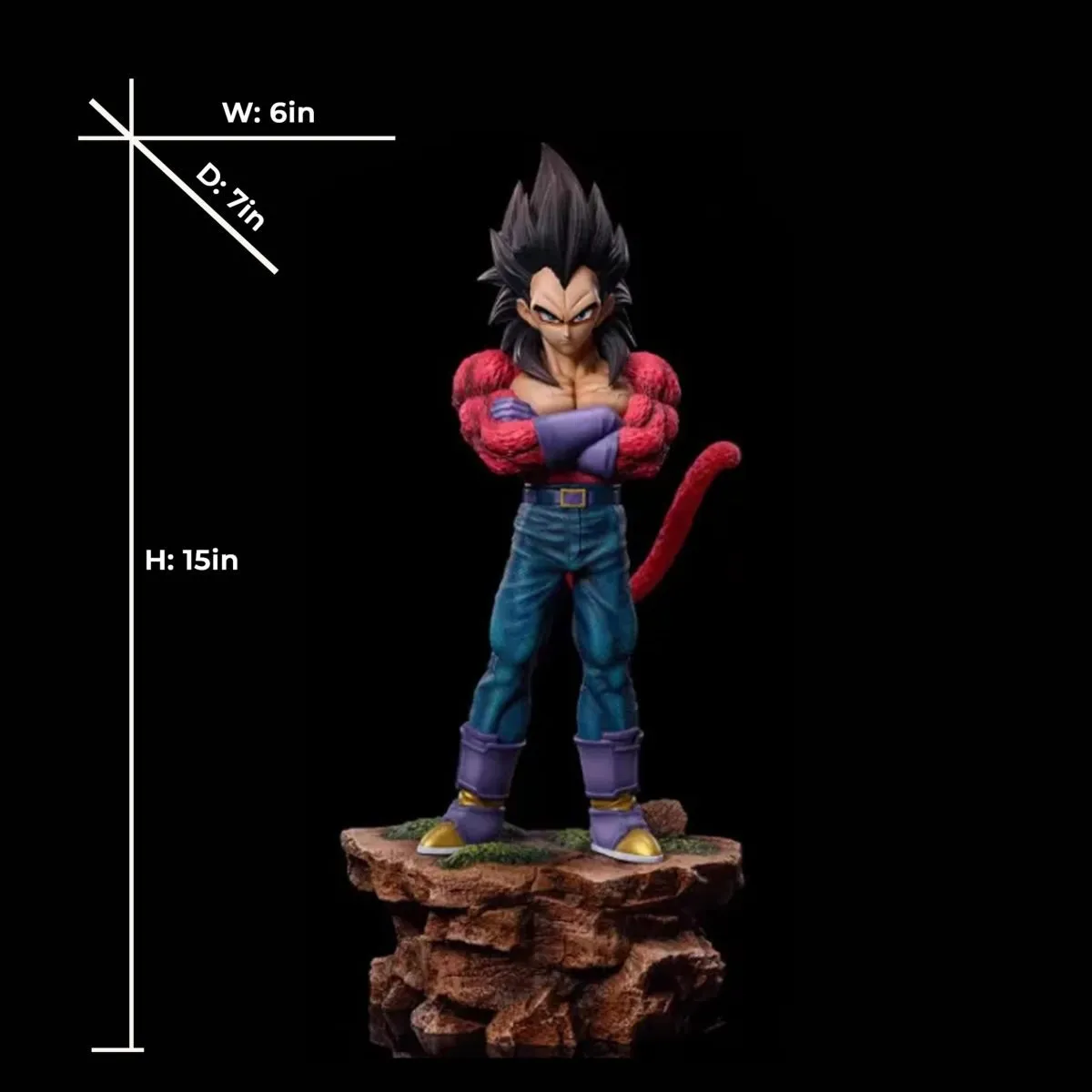 【pre order】Dragon Ball SS4 Vegeta Resin Statue | 15.0inch-38cm Figure