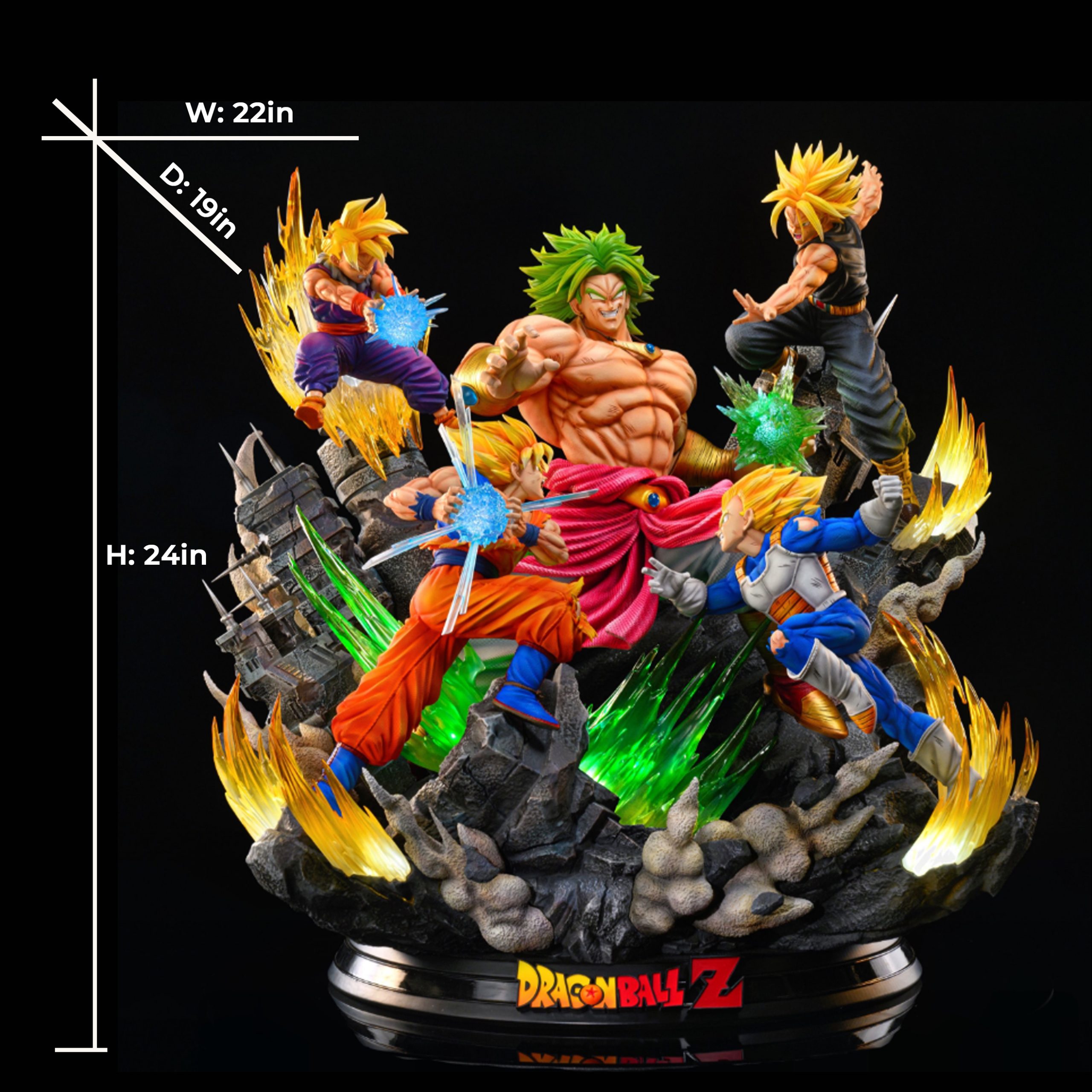 【pre order】Dragon Ball SSJ Goku vs Broly Anniversary Statue 1/6