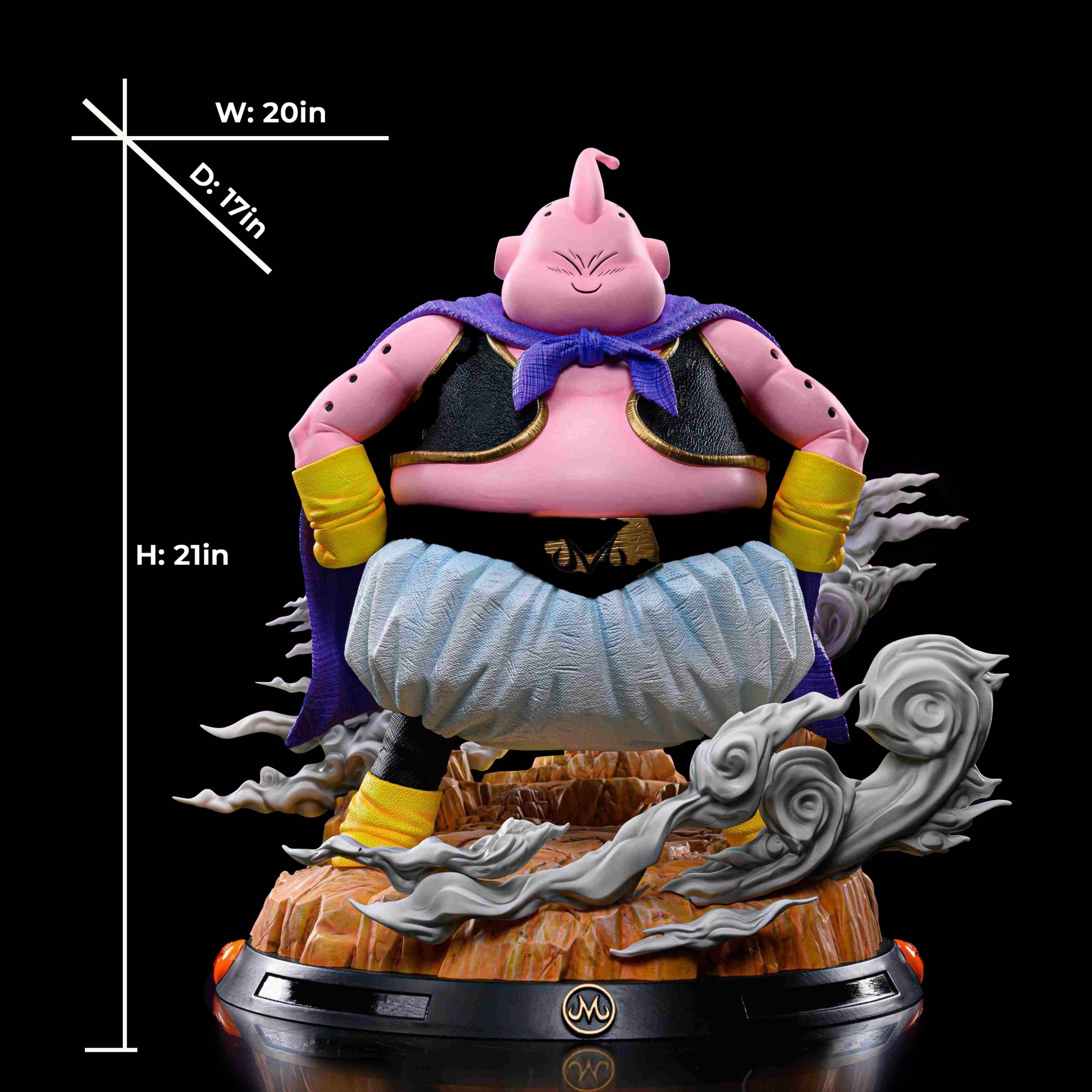 【pre order】Majin Buu Resin Statue 1/4 Scale – 4 Heads 53cm