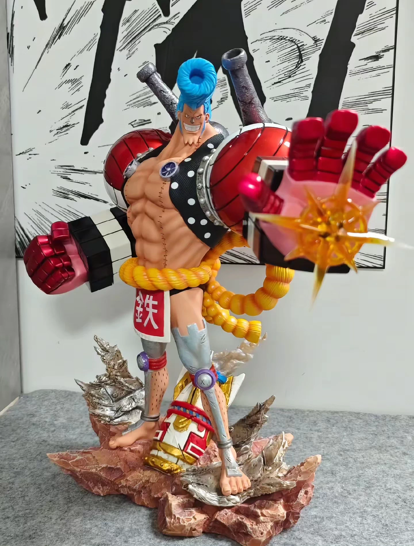 【pre order】One Piece Onigashima Franky Resin Statue