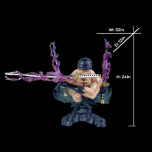 【pre order】 One Piece Three-Sword Style Zoro Bust Resin Statue