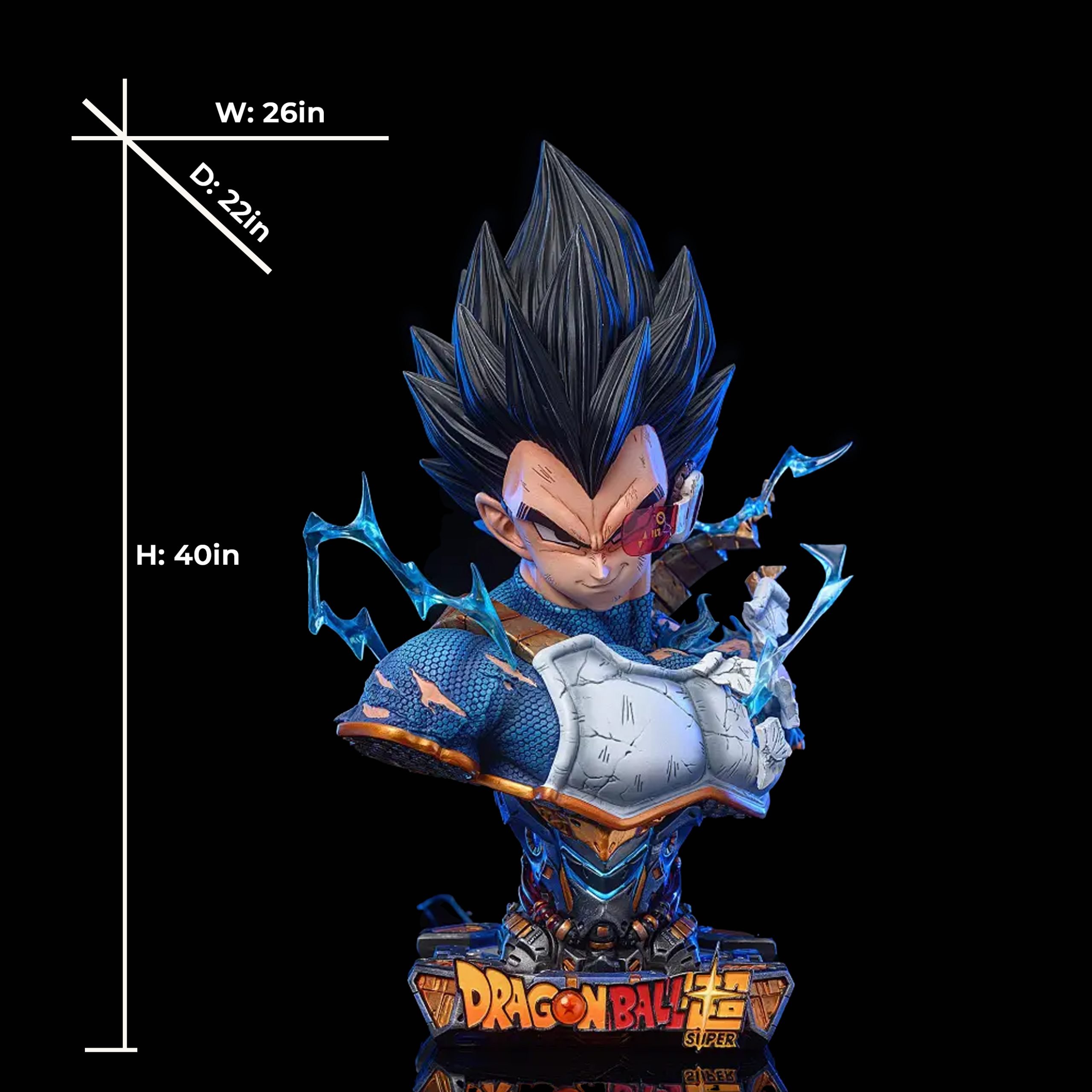 【pre order】Vegeta Life Size Bust Statue – Dragon Ball 1:1